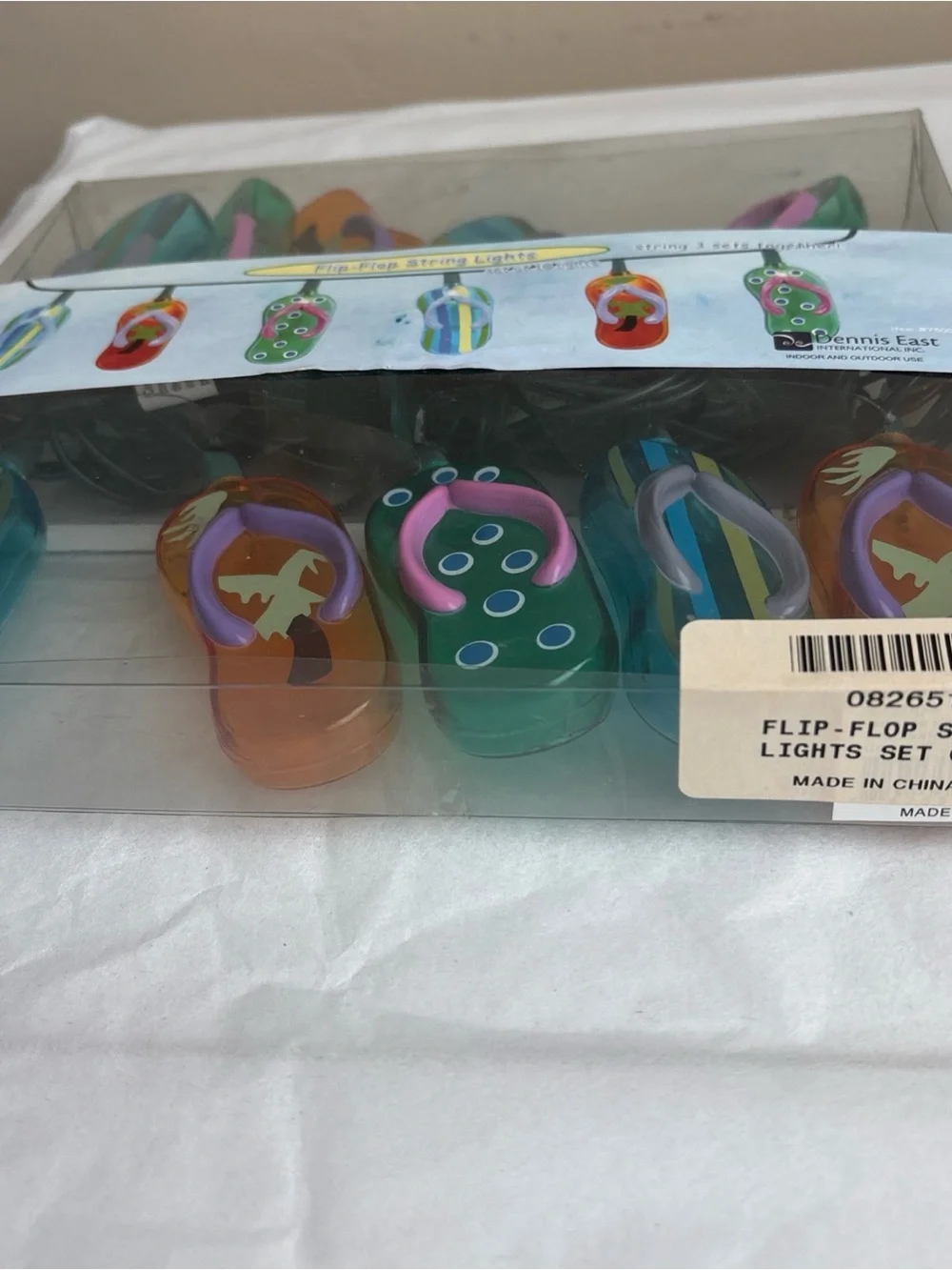2Dennis East flip-flop string lights multicolor in&outdoor Decor New sealed read